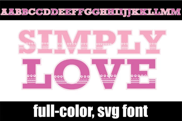 Simply Love by Illustration Ink — Color Fonts Font