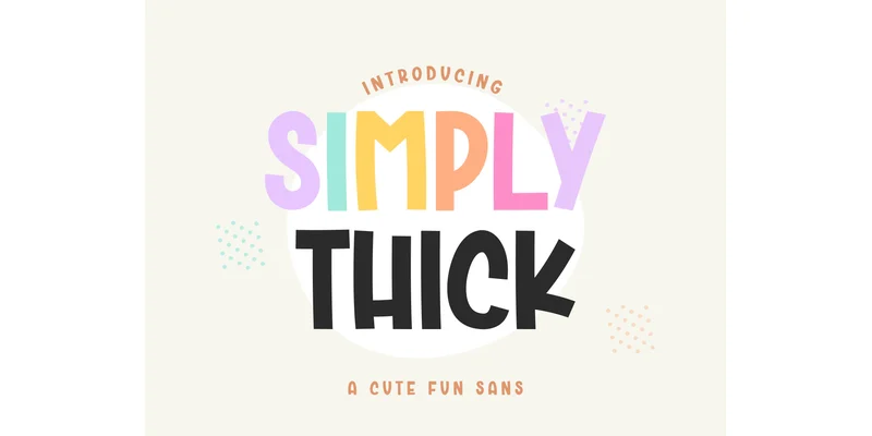 Simply Thick Font by MistyDesigns — Sans Serif Font