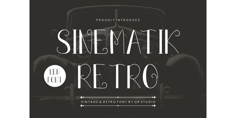 Sinematik Retro Font by qrdesignstd by qrdesignstd — Decorative Font