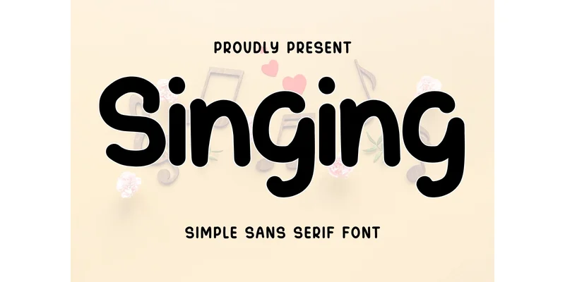 Singing Font by Minimalist Eyes — Sans Serif Font
