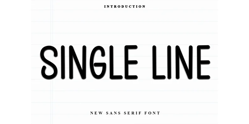 Single Line Font by Inermedia STUDIO — Sans Serif Font