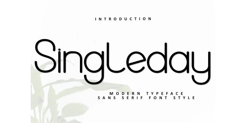 Singleday Font by FreshTypeINK — Sans Serif Font