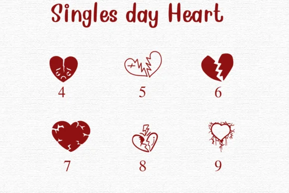 Singles Day Heart by Nongyao — Dingbats Font — thumbnail 4