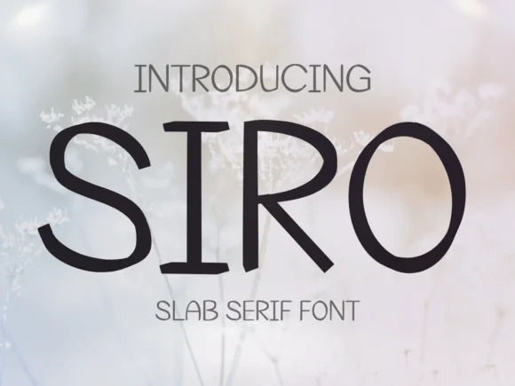 Siro by Pukka De — Slab Serif Font