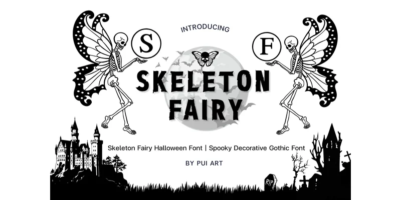Skeleton Fairy Font by Pui Art by Pui Art — Decorative Font