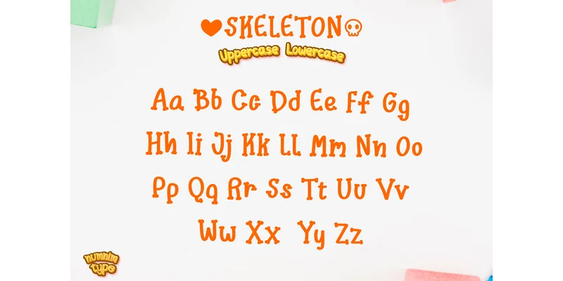 Skeleton Font by numnim by numnim — Display Font — thumbnail 6