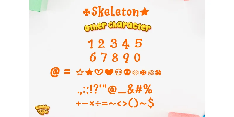 Skeleton Font by numnim by numnim — Display Font — thumbnail 7