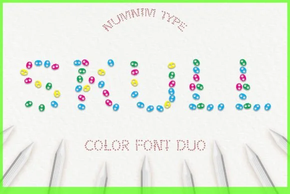 Skull by numnim β Color Fonts Font