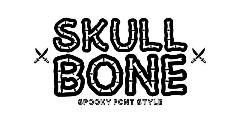 Skull Bone Font by Sahira Studio by Sahira Studio — Decorative Font