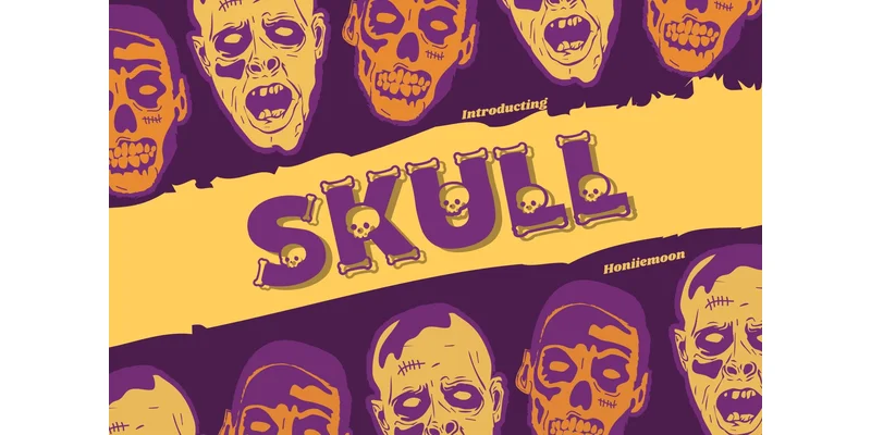 Skull Font by Honiiemoon by Honiiemoon — Decorative Font