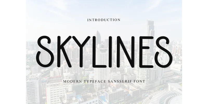 Skylines Font by FreshTypeINK — Sans Serif Font