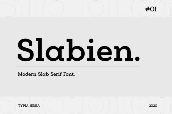 Slabien by Typia Nesia — Slab Serif Font