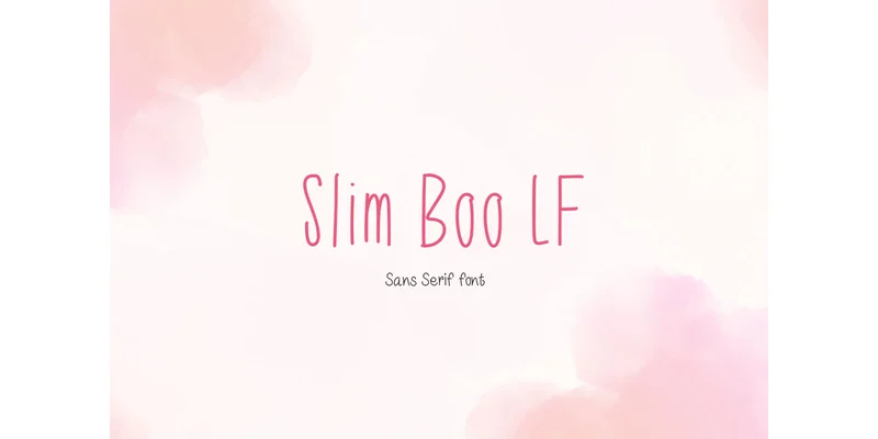 Slim Boo Lf Font by TanoiCartoonist — Sans Serif Font