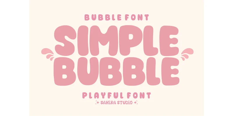 Slow Bubble Font by Sahira Studio by Sahira Studio — Display Font — thumbnail 2