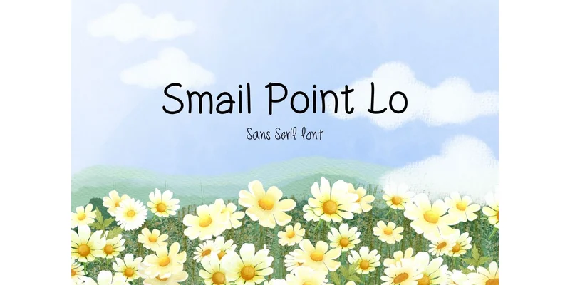 Smail Point Lo Font by TanoiCartoonist — Sans Serif Font