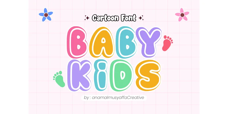 Small Kids Font by anamalmusyaffaCreative by anamalmusyaffaCreative — Display Font — thumbnail 3