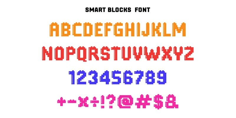 Smart Blocks Font by SVG Bloom by SVG Bloom — Display Font — thumbnail 4