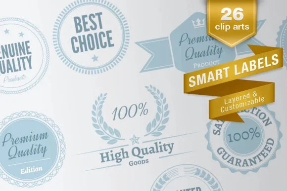 Smart Labels by Juraj Chrastina — Dingbats Font