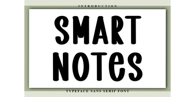 Smart Notes Font by Inermedia STUDIO — Sans Serif Font
