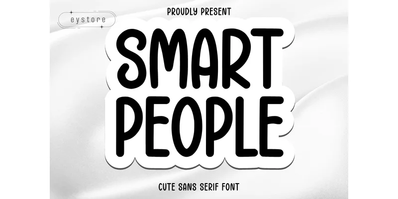 Smart People Font by Eystore by Eystore — Sans Serif Font