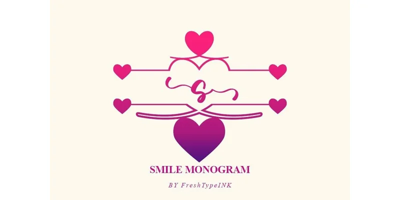 Smile Monogram Font by FreshTypeINK by FreshTypeINK — Decorative Font