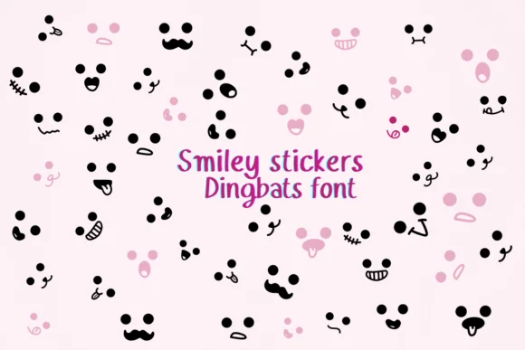 Smiley Stickers by Nongyao — Dingbats Font