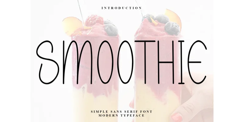 Smoothie Font by FreshTypeINK — Sans Serif Font