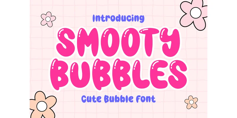 Smooty Bubbles Font by Dreamink (7ntypes) — Display Font