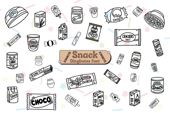 Snack by Chonada — Dingbats Font