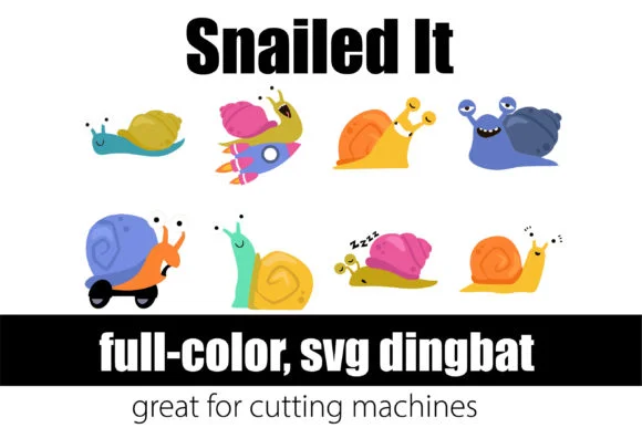 Snailed It by Illustration Ink — Color Fonts Font