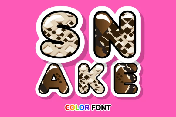 Snake by JUSTTYPE — Color Fonts Font