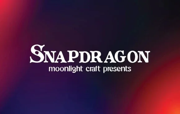 Snapdragon by moonlight craft — Slab Serif Font