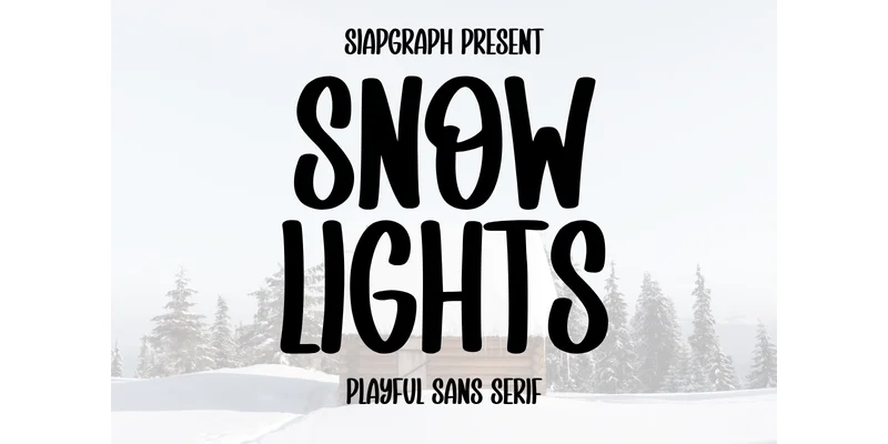 Snow Lights Font by SiapGraph — Sans Serif Font