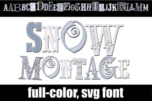 Snow Montage by Illustration Ink — Color Fonts Font