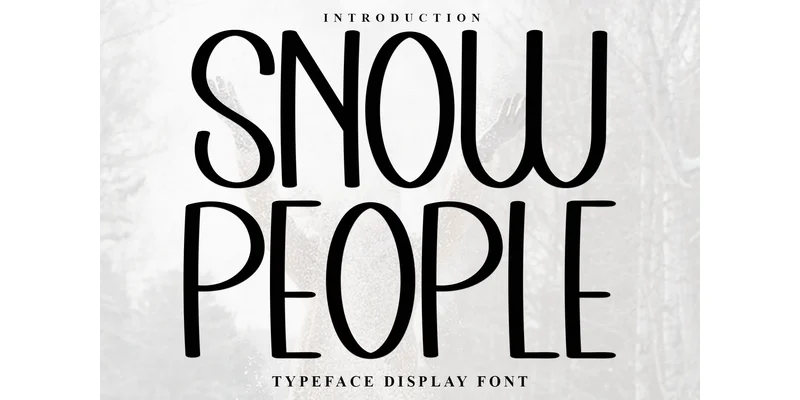 Snow People Font by PiPi Creative — Display Font