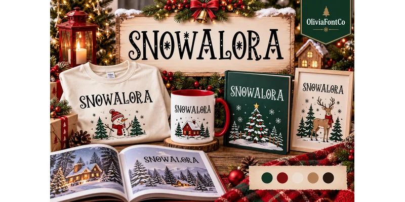 Snowalora Font by OliviaFontCo — Display Font — thumbnail 2