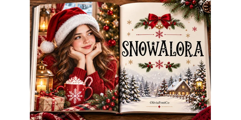Snowalora Font by OliviaFontCo — Display Font — thumbnail 3
