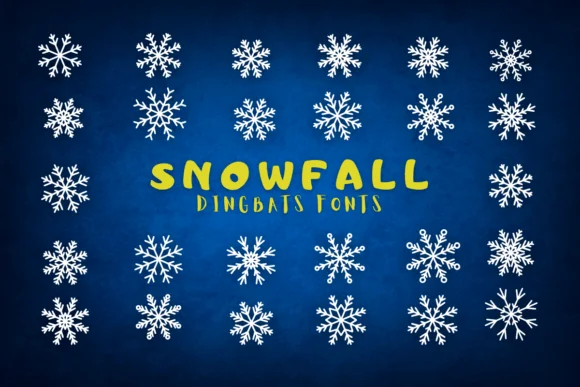 Snowfall by Eystore — Dingbats Font