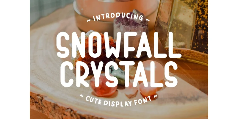Snowfall Crystals Font by Pian45 — Display Font
