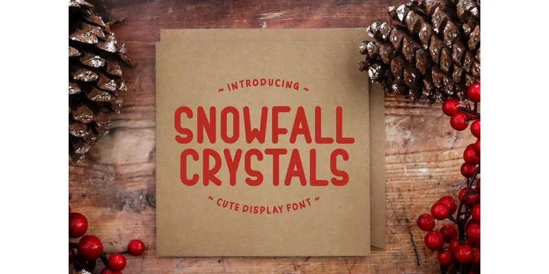 Snowfall Crystals Font by Pian45 — Display Font — thumbnail 5