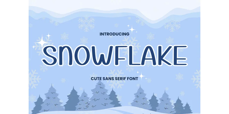 Snowflake Font by Letterayu — Sans Serif Font