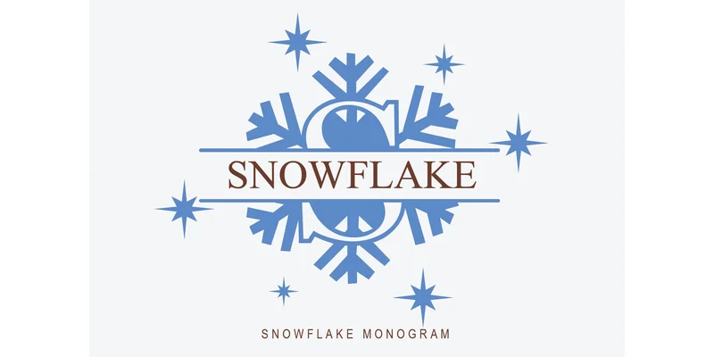 Snowflake Monogram Font by susecreative by susecreative — Decorative Font