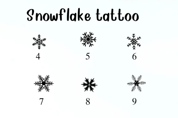Snowflake Tattoo by Nongyao — Dingbats Font — thumbnail 4
