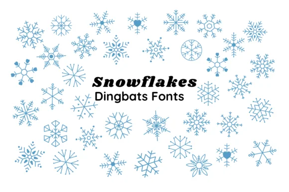 Snowflakes by Nun Sukhwan — Dingbats Font