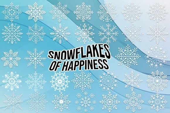 Snowflakes of Happiness by MOMAT THIRTYONE — Dingbats Font