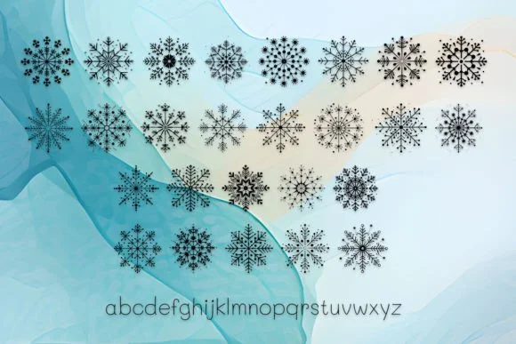 Snowflakes of Smile by MOMAT THIRTYONE — Dingbats Font — thumbnail 2
