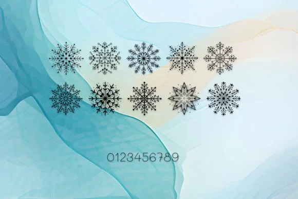 Snowflakes of Smile by MOMAT THIRTYONE — Dingbats Font — thumbnail 4