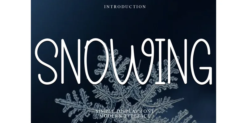 Snowing Font by FreshTypeINK — Sans Serif Font