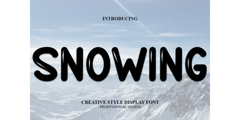 Snowing Font by PAYJHOshop — Display Font