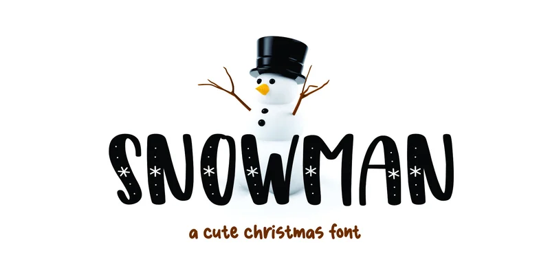 Snowman Font by Lisna.Craft — Display Font